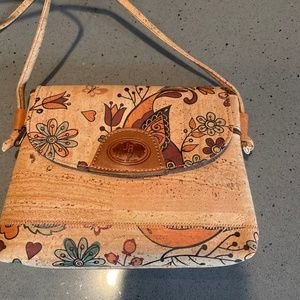 NWOT JA Natural Cork crossbody bag